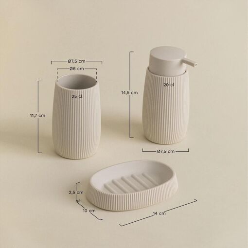 Set de Bain Aristide Gris Graphite - 8