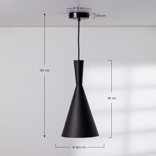 Lampe Suspendue Trunk Noir - 8