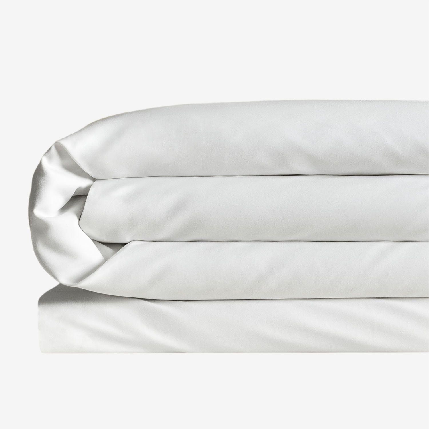 Housse De Couette En Satin 300 Fils Sampras Blanc