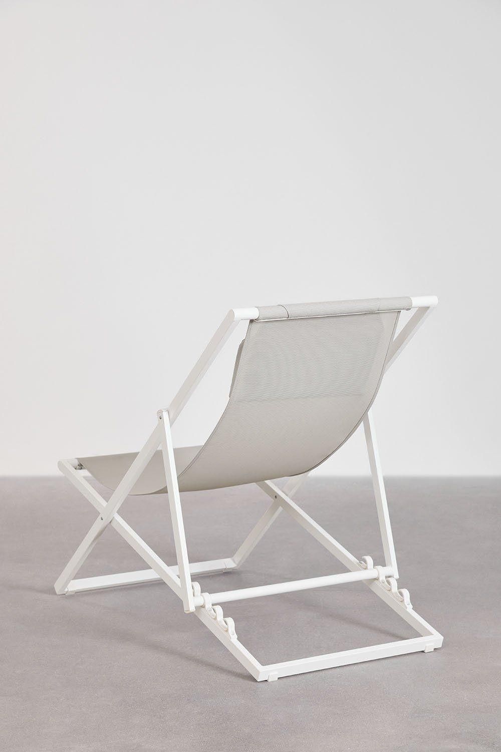 Hamac Pliant Jensy Avec Coussin En Acier Gris Clair - 5