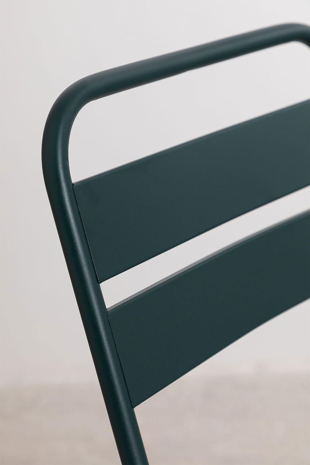 Ensemble Avec Une Table Pliante (60x60 Cm) & 2 Chaises Pliantes Janti Vert ... - 5