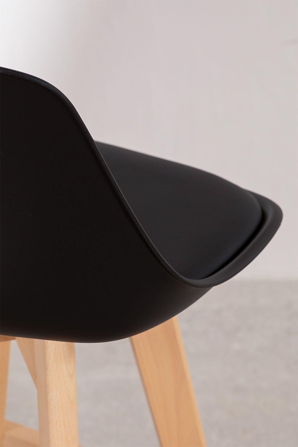 Lot 2 Tabourets Hauts Nordic Edition Noir ?76 Cm - 2