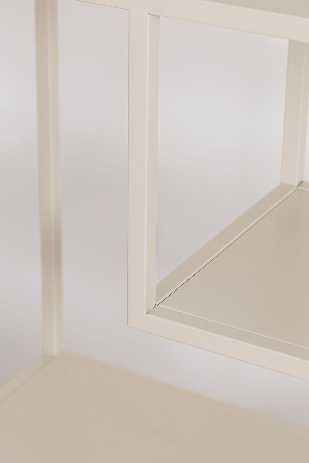 Biblioth�que En Acier Thura Tapioca Beige - 5