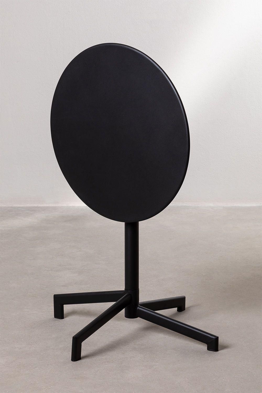 Table De Bar Pliante Et Transformable En 2 Hauteurs En Acier (59,5 Cm) Del... - 6