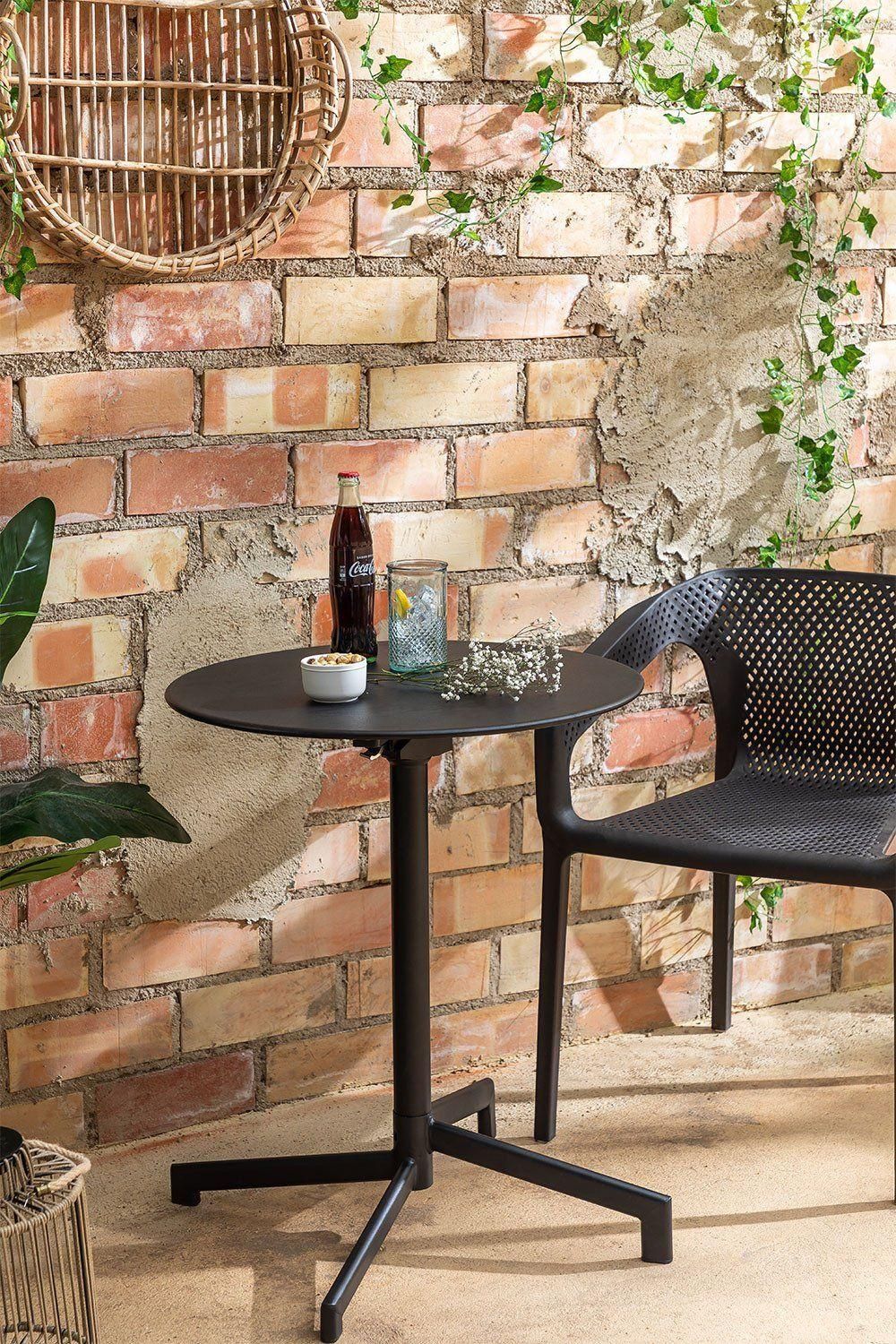 Table De Bar Pliante Et Transformable En 2 Hauteurs En Acier (59,5 Cm) Del... - 10