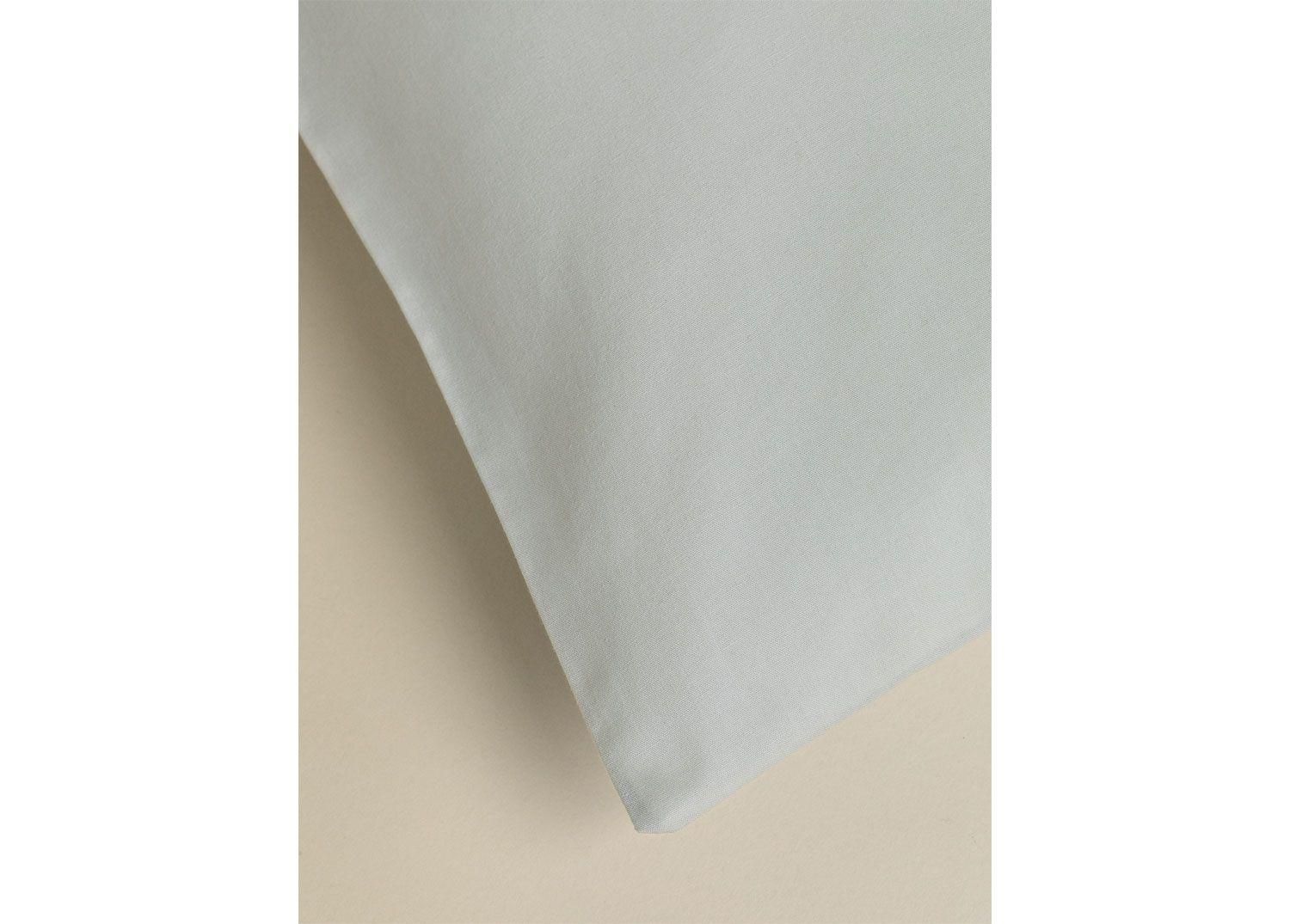 Housse De Couette En Percale De Coton 180 Fils Lesia Gris Clair - 4