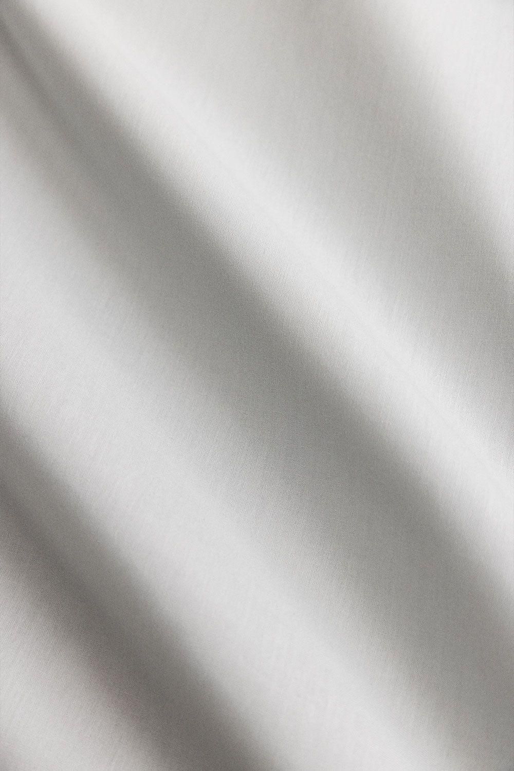 Housse De Couette En Percale De Coton 180 Fils Lesia Gris Clair - 10