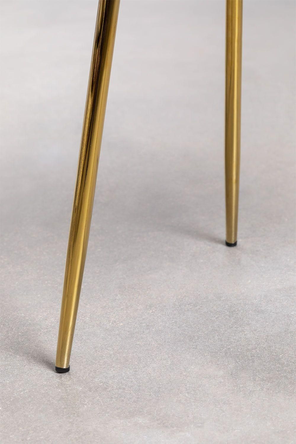 Pack 2 Chaises De Salle  Manger En Velours Glamm Dor - 7