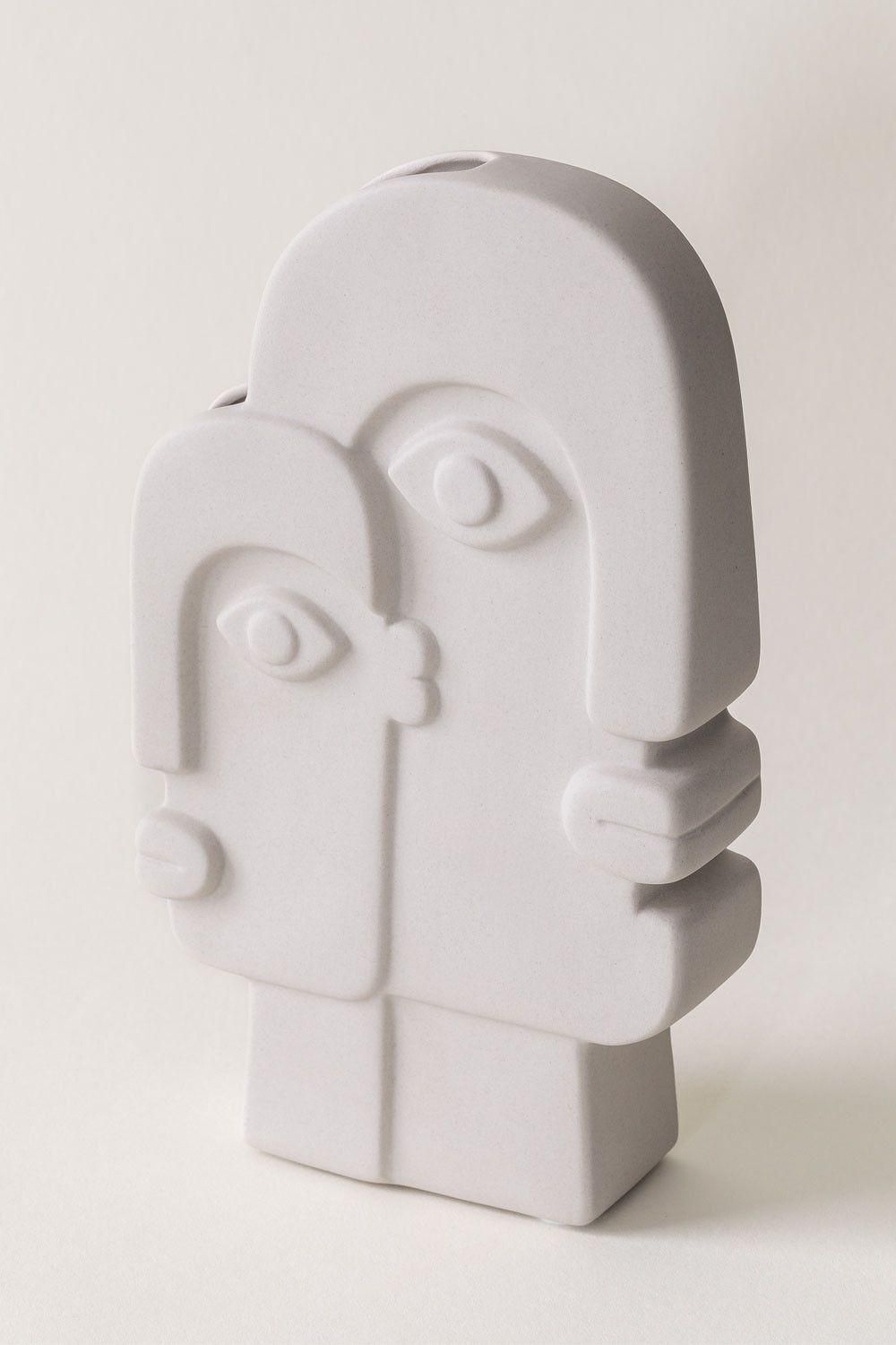 Vase en c�ramique Sevan Blanc - 3