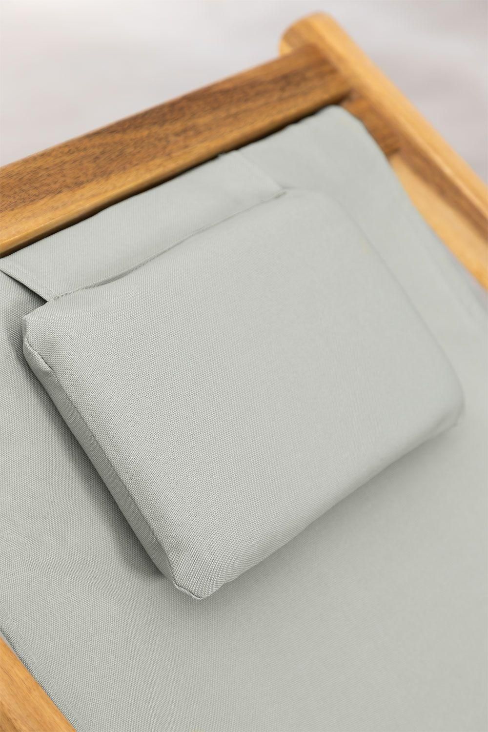 Pack De 2 Hamacs Pliants Avec Coussin En Bois Kardis Vert Kaki - 6