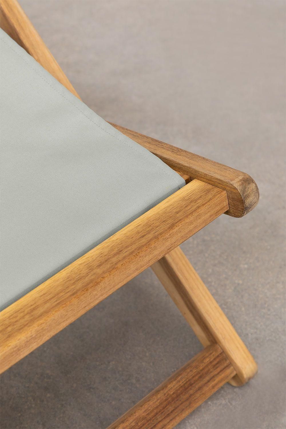 Pack De 2 Hamacs Pliants Avec Coussin En Bois Kardis Vert Kaki - 7