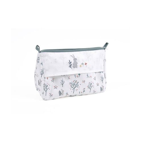 Trousse De Toilette À Broder "Forêt Enchantée" ¿ Élégance Et Personnalisation Pour Bébé - Dmc Vert