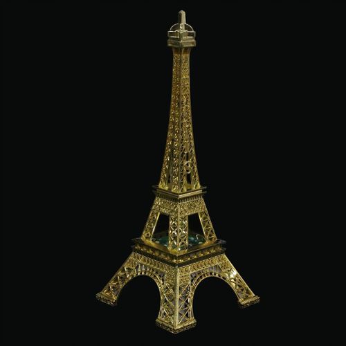 Affiche Décoration Esthétique Tour Eiffel Or 25x10cm