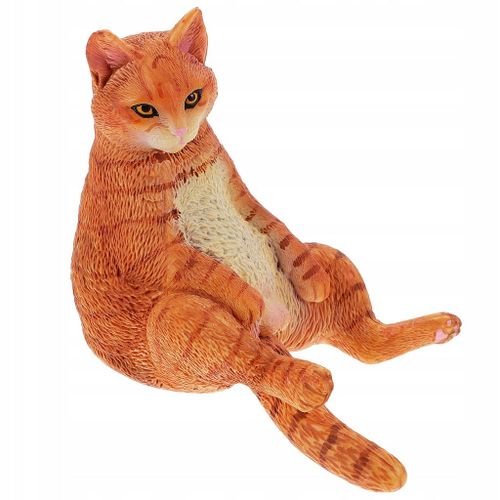 MODÈLE DE CHAT POUR FEMMES FIGURES ANIMALES RÉALISTES STATUE DU BONHEUR