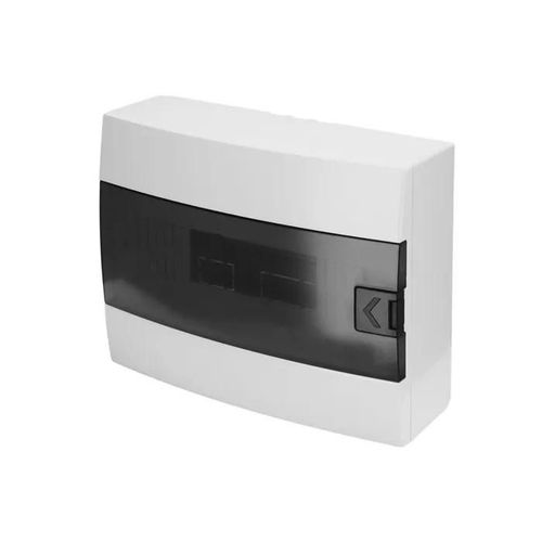 Tableau électrique saillie 12 modules (1x12) IP40 étanche blanc porte fumée HOROZ