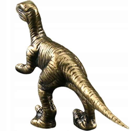 DINOSAURE EN LAITON, FIGURINE DÉCORATIVE DE DINOSAURE, FIGURINE DE DINOSAURE DE BUREAU