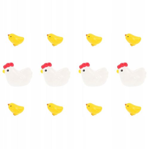 ANIMAL POULE POUSSIN JOUET DÉCORATION 12 PIÈCES