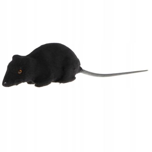 Modèle de simulation d'animaux, jouet pour enfants, figurine de souris mignonne, décor noir