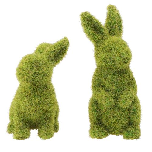ORNEMENTS DÉCORATIFS LAPIN JOUET DE FÊTE 2 PIÈCES