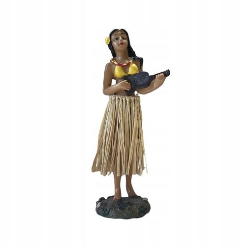 Poupée danseuse hawaïenne avec guitare, taille mini, à collectionner, style vintage A