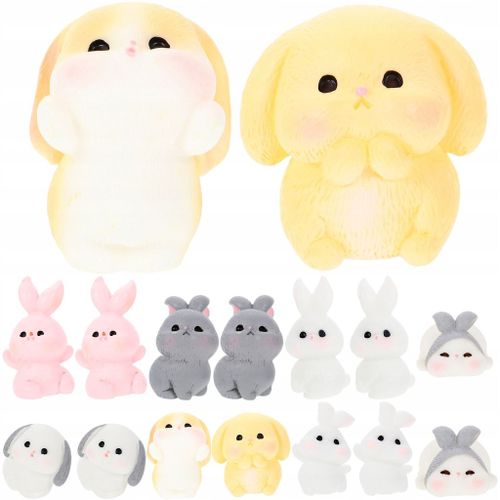 MINI LAPIN JOUETS SCULPTURE ANIMALE RÉSINE DÉCORATION LAPIN MICRO PAYSAGE