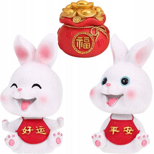 JOLI PORTE-CLÉS DÉCORATION LAPIN JOUETS FIGURINE DE LAPIN STATUES DE BUREAU