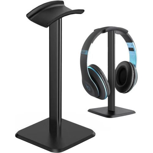 Support Casque,Base lestée,Support Casque Gamer Amovible avec Silicone Antidérapant TPU pour Toutes Les Tailles de Casque