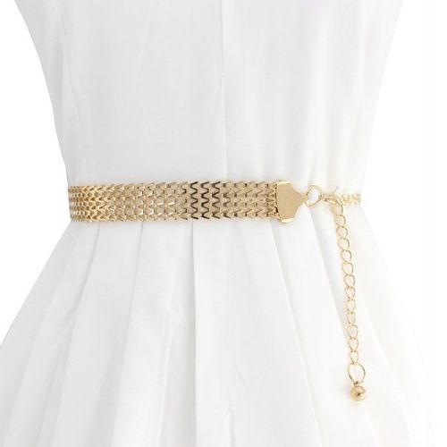 Ceinture Chaîne En Or Pour Robe Tunique Mariage