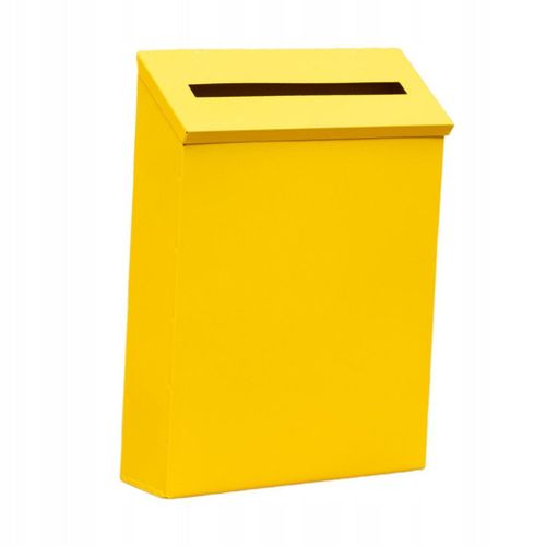 Boîte aux lettres murale étanche à la pluie, grande capacité, jaune