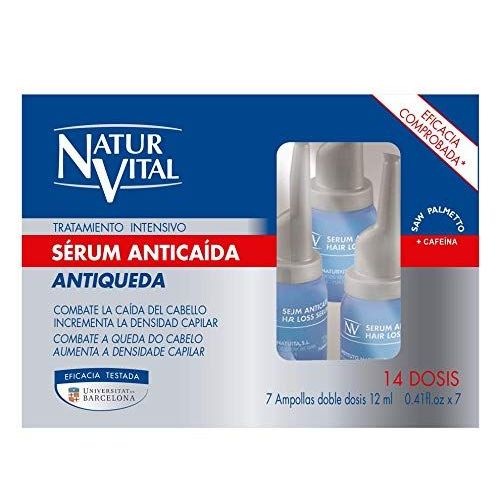 Sérum Anti-Perte De Cheveux - Natur Vital - Traitement Intensif - 12 Ml - Tous Types De Cheveux - Haute Qualité 
