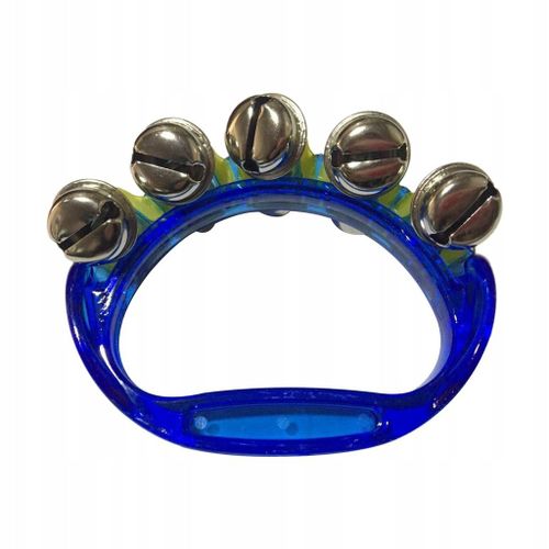 Hochet À Secousses, Cloche Musicale, Tambourin, Instrument De Rythme Musical Bleu
