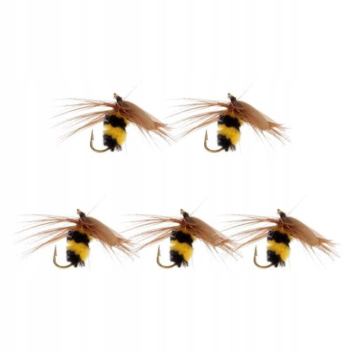 Lot De 5 Mouches À Truite Bumblebee Nymph Avec Hameçon Bionique