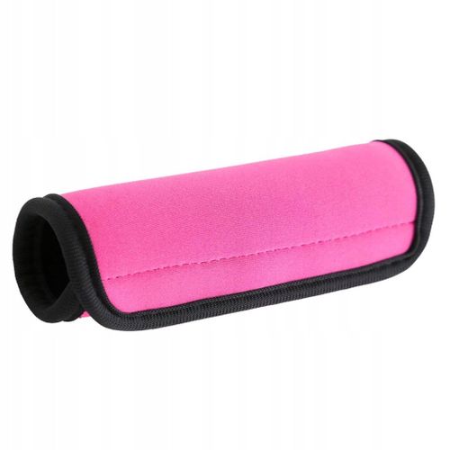 Housse de poignée de valise en néoprène rose Housse de poignée de valise