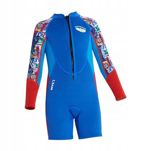 Combinaison Néoprène 2,5 Mm Pour Enfants, Jeunes, Humide, Bleu, Couleur M