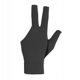Gants de billard à trois doigts, noirs professionnels