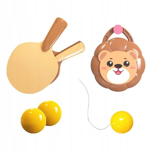 Ensemble De Raquettes De Ping-Pong Suspendues Pour L'intérieur, Marron