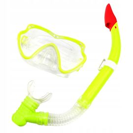 Housse De Plongée Avec Tuba Et Masque De Plongée Jaune