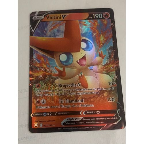 Carte Pokémon Victini V Pv190