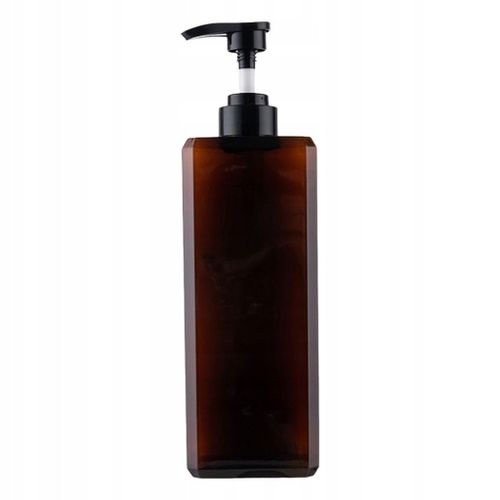 Distributeur de savon simple Bouteille Accessoires de salle de bain Liquide 1000 ml marron