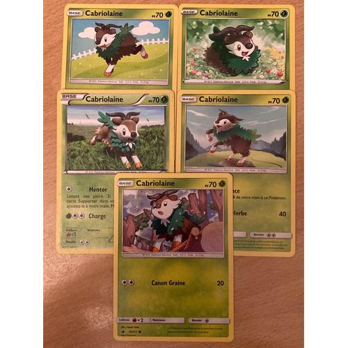 (2817) 5x Cabriolaine (Pokemon) 