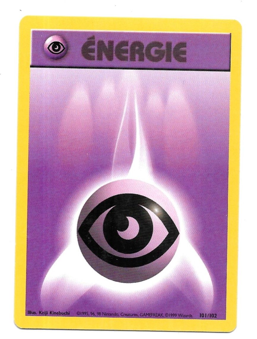 Carte Pokémon Energie Psy 101/102 - Set De Base Wizards (Vf)