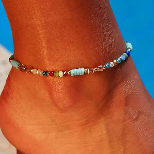 Bracelet superposé de perles colorées, bijoux fantaisie pour la main, bijoux réglables pour femmes et filles