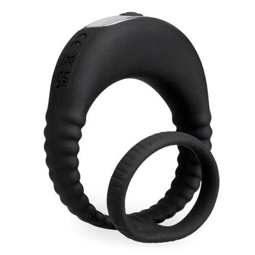 Double Anneau Vibrant En Silicone Hop - Cockring Penien Pour Homme Et Couple