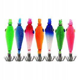 7 Hameçons Lumineux Pour Calmars, Eau Salée