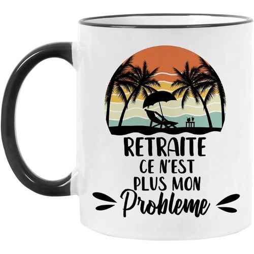 Mug Humour Retraite Tasse Message Drôle Collègue. Idée Cadeau Original Pour Départ En Retraite Retraité Ami Travail Bureau Homme Femme Pour Anniversaire Noël. Souriez Dès Le Réveil.