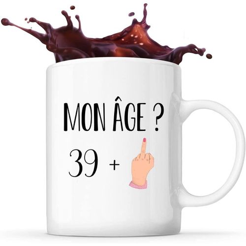 Mug Anniversaire 40 Ans | Tasse Café Humour Sarcasme Drôle Pour Cadeau Original Imprimé En France