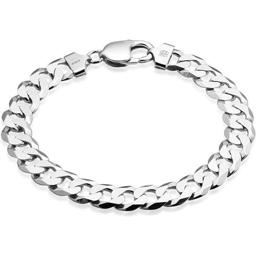 Chaîne Bracelet Homme En Acier Inoxydable,1 Pièce Homme Gourmette Chaîne Bracelet En Acier Inoxydable,Chaîne Grosse Maille Bracelet,Pour Punk Rappeur Bijoux Cadeau,Argent