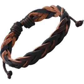 Bracelet En Cuir Tressé Bandanas Bracelets Superposés Pour Femmes Bracelet Ajustable En Cuir Bracelet En Cuir Élégant Chaîne À Main Bracelet Homme Bracelets Tressés Pour Hommes