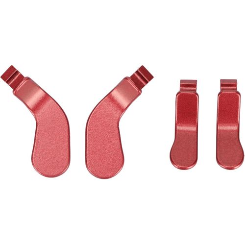 Palettes De Contrôleur,4 Pcs Palettes En Acier Inoxydable En Métal Rouge Serrures À Gâchette Pièces De Rechange Pour Manette One Elite Série 2