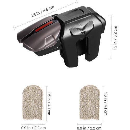 1 Paire Bouton Auxiliaire Trépied Perche À Selfie Contrôleur Mobile P-Ubg Déclencheurs De Jeu Sensibles Contrôleur De Jeu Ergonomique Fournitures De Jeu Pc G21 Mécanique